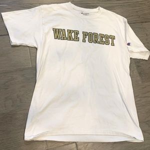 Vintage Wake Forest Graphic T-shirt Champion Brand